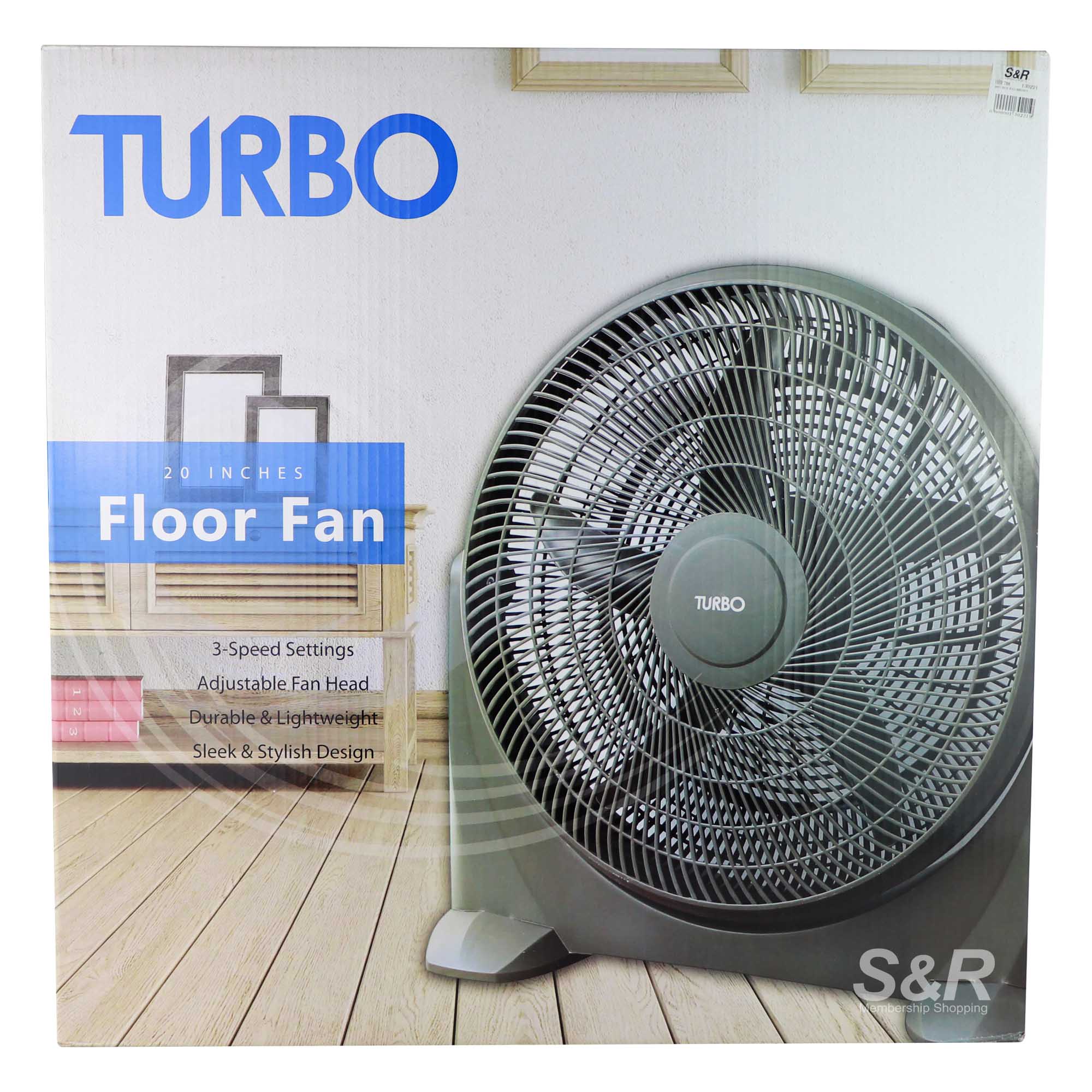 Turbo 20 inches Floor Fan 1pc